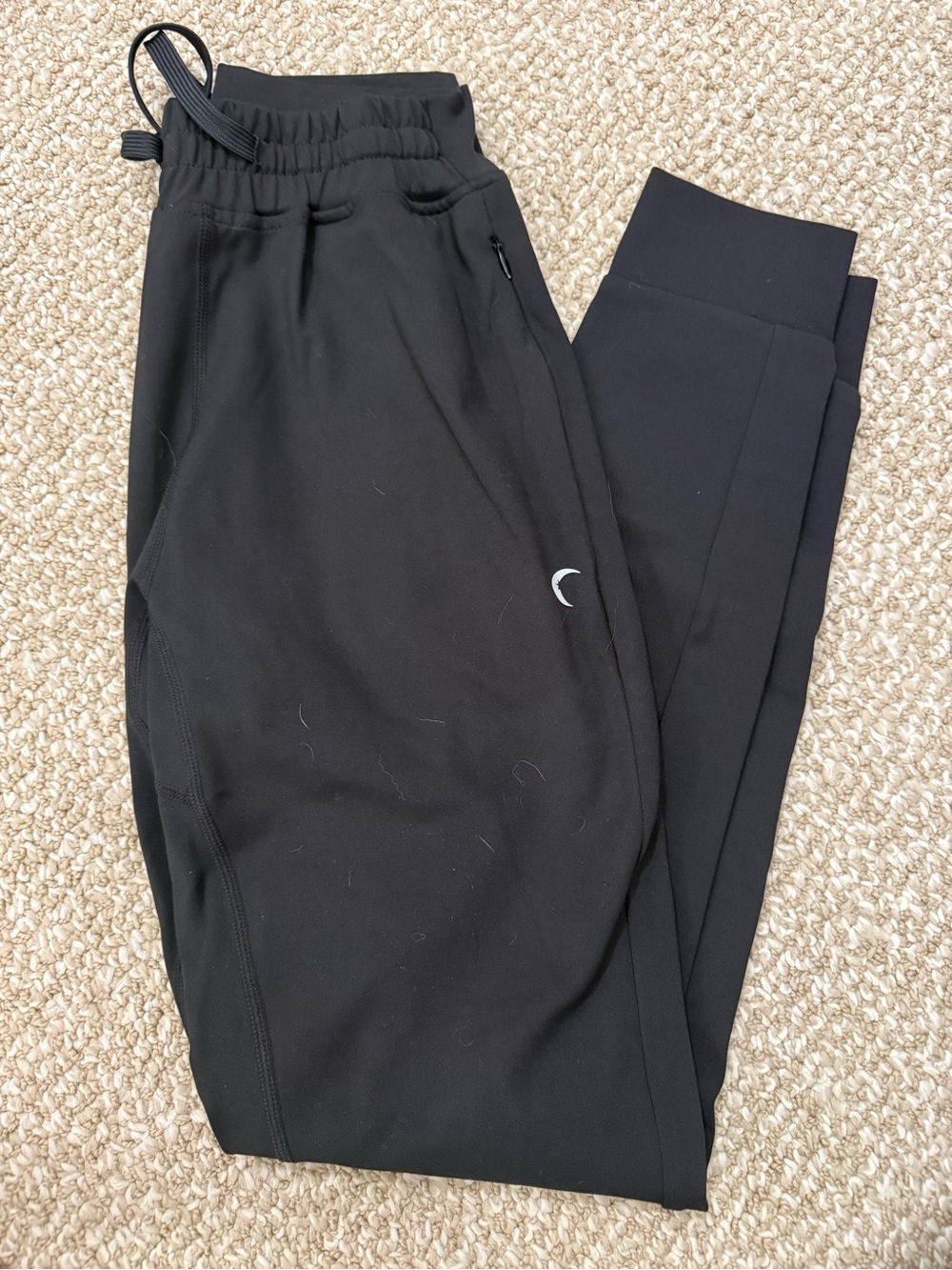 ZYIA Black Confluence Zipper Joggers
